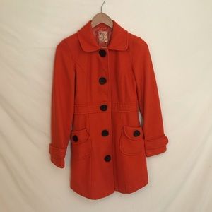 Orange Wool Coat